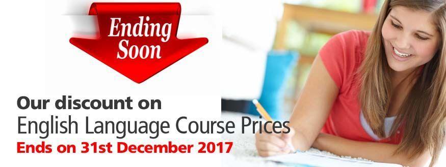 Our Discounted Prices Ends 31st December 2019 so if you are thinking of joining any of our English Language courses, then this is the time to book your course.